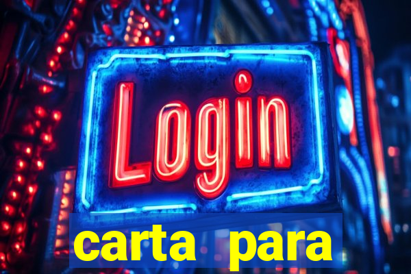 carta para encontrista homem